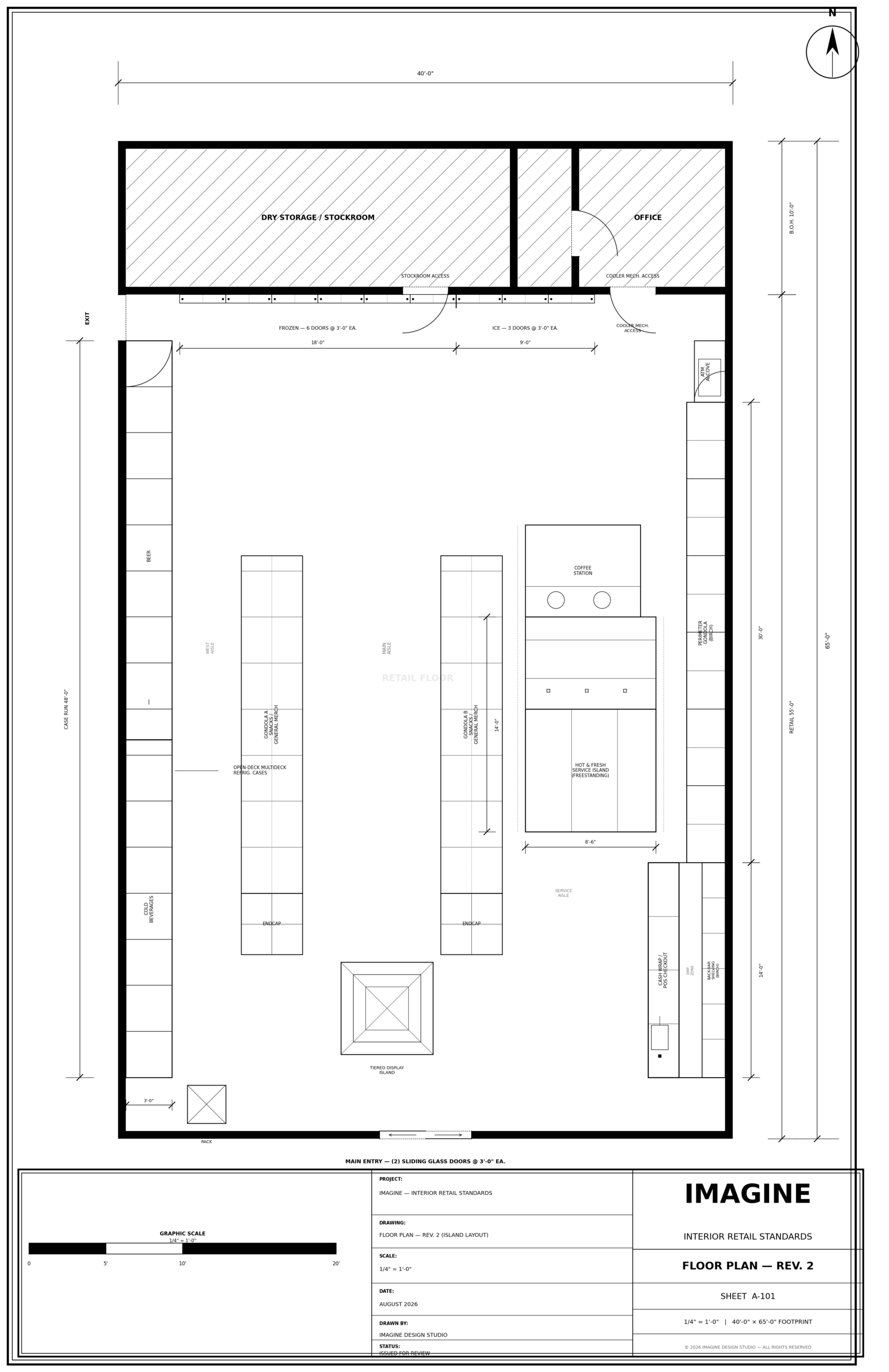 Diagrammatic Floor Plan — 7-Eleven remodel playbook document
